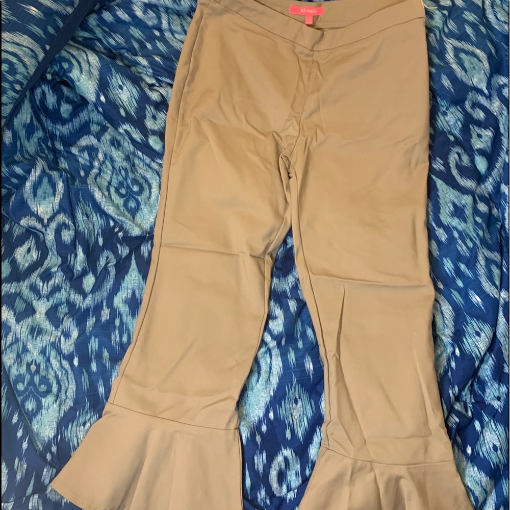 Flare Capri Flare Fitted Pants